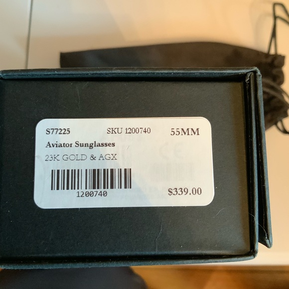 Randolph 23K Gold Aviator Sunglasses - Picture 4 of 6